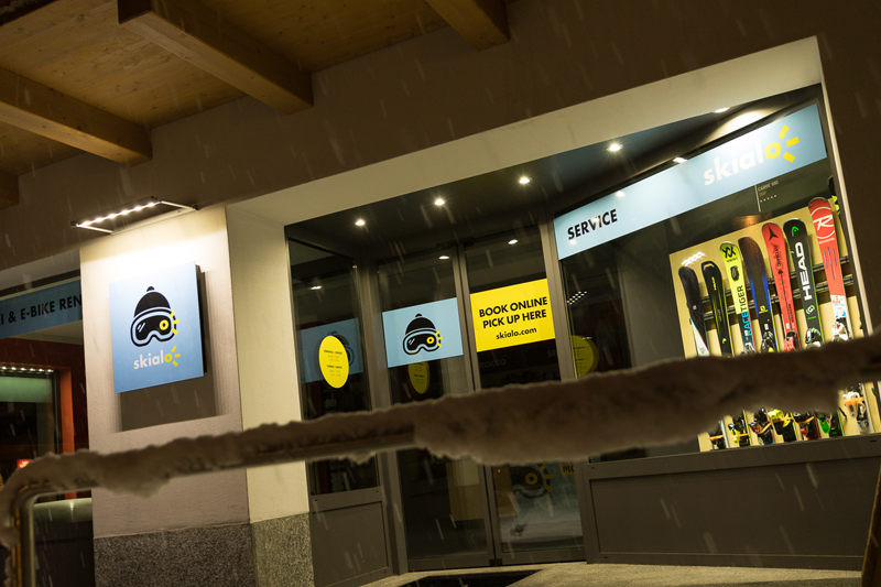 Le comptoir de la boutique Skialo San Rocco à Livigno